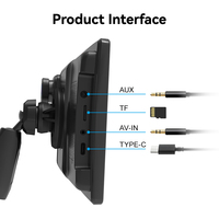 Maustor fábrica en Stock Universal 8 pulgadas IPS pantalla inalámbrica Carplay Android portátil MP5 Multimedia GPS REPRODUCTOR DE DVD del coche