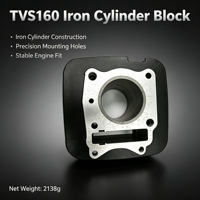 Kit de bloc-cylindre de moto de haute qualité CQSP pour TVS160 62x103mm, remplacement du cylindre du moteur, pièces de rechange