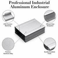Boîtier de projet électronique en aluminium extrudé, boîtier de projet électronique en aluminium à corps divisé, boîtier DIY en aluminium
