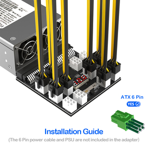 บอร์ดจ่ายไฟ PCIe 64 พินเป็น 12x6 พิน, จอแสดงผลแรงดันไฟฟ้า LED สำหรับ DPS-1200QB DPS-750RB ซีรีส์เซิร์ฟเวอร์พาวเวอร์ซัพพลาย - Product Image 5