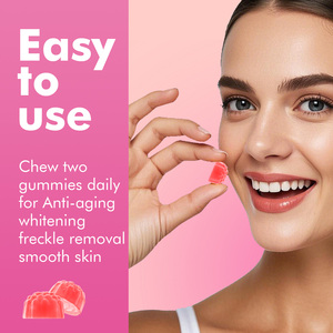 OEM ODM Custom White ning Skin Gummies Kräuter ergänzung Glutathion Kollagen Vitamin C E B12 Trauben kernex trakt Natürliche Schönheit - Product Image 3