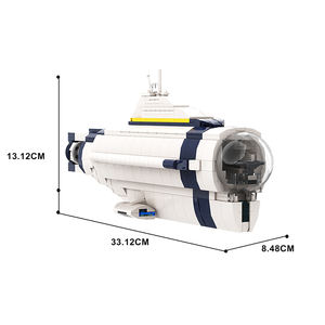 Funbuild Subnautica <span class=keywords><strong>Cyclops</strong></span> Warship Blockモデルビルディングトイサイクロプス船深海海底ビルディングブロックセット - Product Image 3
