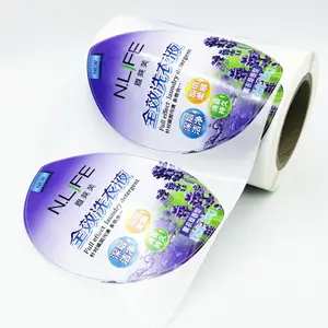 Self adhesive custom printing PE labels waterproof logo stickers customized hand sanitizer spray bottle label