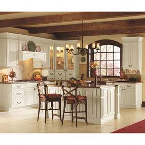 Muebles de Cocina Nuevos de Fábrica, Diseño Modular, Gabinete de Cocina Blanco Estilo Shaker, Moderno Armario de Cocina Lacado con Isla - Product Image 5