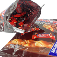 Mini envoltorio de almohada con logotipo impreso personalizado, papel de aluminio y plástico, sello trasero, bolsas de embalaje de Chocolate para barra de comida y dulces