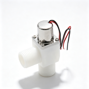 วาล์วพัลส์แบบแนวตั้งพลาสติก DC4.5-6V วาล์วโซลินอยด์แม่เหล็กไฟฟ้าสำหรับห้องน้ำ - Product Image 2
