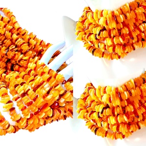 Perline forate lucidate ambra baltica forma libera colore giallo e marrone 16 pollici Strand souvenir <span class=keywords><strong>Amber</strong></span> stones - Product Image 5