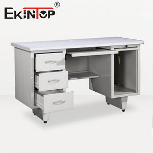 Ekintop <span class=keywords><strong>Home</strong></span> โต๊ะสำนักงานสแตนเลสโต๊ะทำงานธรรมดา - Product Image 4