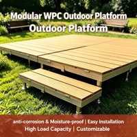 Système de terrasse en WPC personnalisé, moderne, imperméable, écologique, à emboîtement, pour balcon d'appartement, terrasse extérieure, entrepôt, jardin