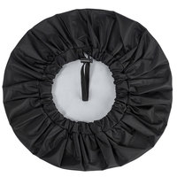 Bonnet de bain imperméable d'été, monocouche, réglable, couleur unie, en tissu polyester imperméable, pour la douche.