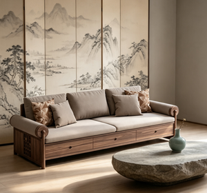 <span class=keywords><strong>Nieuwe</strong></span> Chinese stijl stoffen hoekbankset, milieuvriendelijk modern design, massief houten bank voor appartement, huis & hotelgebruik - Product Image 3