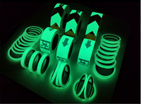 Rouleau d'autocollants lumineux en PVC imprimable à prix de gros, auto-adhésifs, haute luminosité, pour signalisation de sécurité nocturne et d'urgence