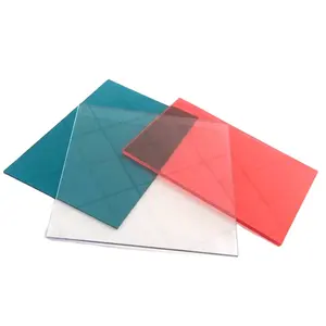 Wholesale high transparency 2mm thickness pc shop window heat insulation flat plate blue roof solid polycarbonate sheet