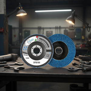 Disque à lamelles professionnel Fervi DF8100, disque abrasif sans fer pour le ponçage du métal - Product Image 2