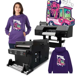 Udefine i3200 4720 Printhead A2 60cm DTF Printer With DTF Powder Shaker And Dryer For T-shirt Print