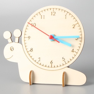 <span class=keywords><strong>Reloj</strong></span> de Madera con Forma de Planta, Creativo, Hecho a Mano, Modelo de Enseñanza de Ciencias para Niños, para <span class=keywords><strong>Aprender</strong></span> a Ver las Horas, Manualidades Pequeñas - Product Image 4