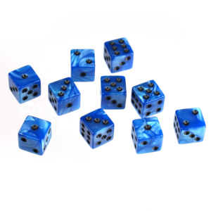 Juego de Dados Acrílicos de Alta Calidad con Diseño de Perlas y Esquinas Cuadradas, 16mm D6 - Product Image 4