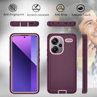 Coque de téléphone portable anti-chute, antichoc, intégrale, pour Redmi Note 13 Pro Plus Poco X6, protection intégrale, coques combinées antichoc