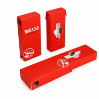 Boîte en carton biodégradable personnalisée vide à glissière, à l'épreuve des enfants, pour cartouches, emballage en carton