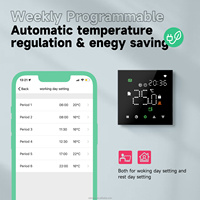 Termostato Inteligente para Calefacción por Suelo Radiante con Control por Aplicación Smart Life, Compatible con WIFI, para Calderas de Calefacción por Agua/Eléctricas, con Alexa y Google