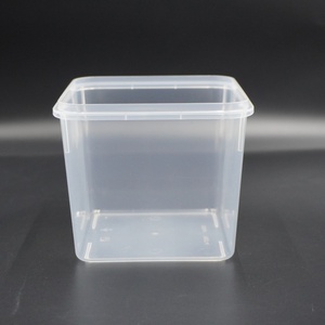 Chất lượng cao hộp nhựa trong suốt tùy chỉnh thực hiện nhựa Jar lưu trữ hộp 1L nhựa <span class=keywords><strong>container</strong></span> Box cho sữa chua bơ món tráng miệng - Product Image 2