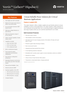 Sistema de Alimentación Ininterrumpida (UPS) Vertiv Hipulse U de Onda Sinusoidal Pura de 80 kVA, 80 kW, 500 kW, 500 kVA, 400 V Trifásico para Centros de Datos - Product Image 3
