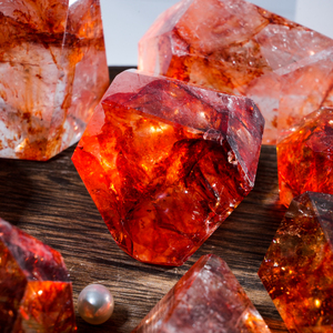 <strong>Wholesale</strong> Natural Red Fire Quartz <strong>Crystal</strong> Freeform Natural <strong>Crystal</strong> Free Form Red Fire Quartz Freeform for Gift - Product Image 3
