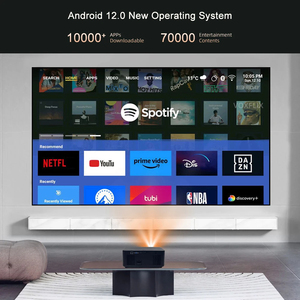VOXFLIX VF71 4K Smart Android 12 Projector <strong>Full</strong> HD 1080P 2500 Ansi Lumens Autofocus WiFi6 Home Theater Beamer - Product Image 6