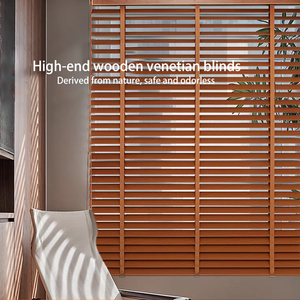 Persianas de Madera Maciza Personalizadas, Persianas Eléctricas de Madera, para Dormitorio, Estudio, Sala de Estar y <span class=keywords><strong>Comedor</strong></span> - Product Image 2