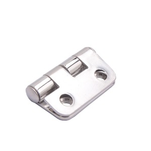 Charnière de meuble en acier inoxydable 38 mm x 37 mm, épaisseur 2 mm, montage en surface, antirouille, pour usage domestique et de bureau - Product Image 1