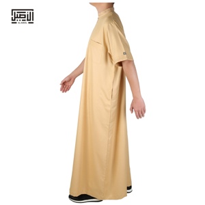 Al-aseel-vestido islámico de algodón Djellaba, caftán Abaya, Jalabya, Túnica árabe étnica, alaba Maxi qami, ropa musulmana Jubah - Product Image 5