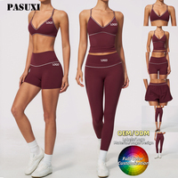 PASUXI 2026 Nouvelle Collection Vêtements de Sport Automne Personnalisés Survêtements Deux Pièces avec Logo Ensembles Gym Yoga Tenues de Fitness pour Femmes