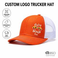 Gorras de Béisbol Trucker Personalizadas de 6 Paneles con Rayas a la Moda, Gorra Ajustable Vintage de Poliéster y Malla, Unisex, Deportivas, con Bordado 3D