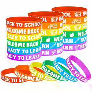 Bracelet en silicone personnalisé avec logo et impression lumineuse pour activités de groupe, sports d'équipe et fournitures promotionnelles pour fêtes - Product Image 3