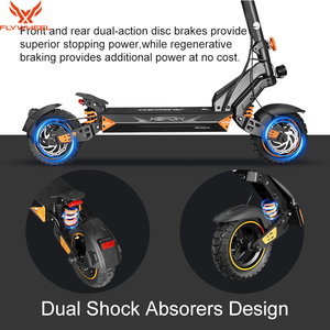 Trottinette électrique pliable à 2 roues avec moteur sans balais de 10 pouces, absorption des chocs avant, commande par application, pour adultes - Product Image 6