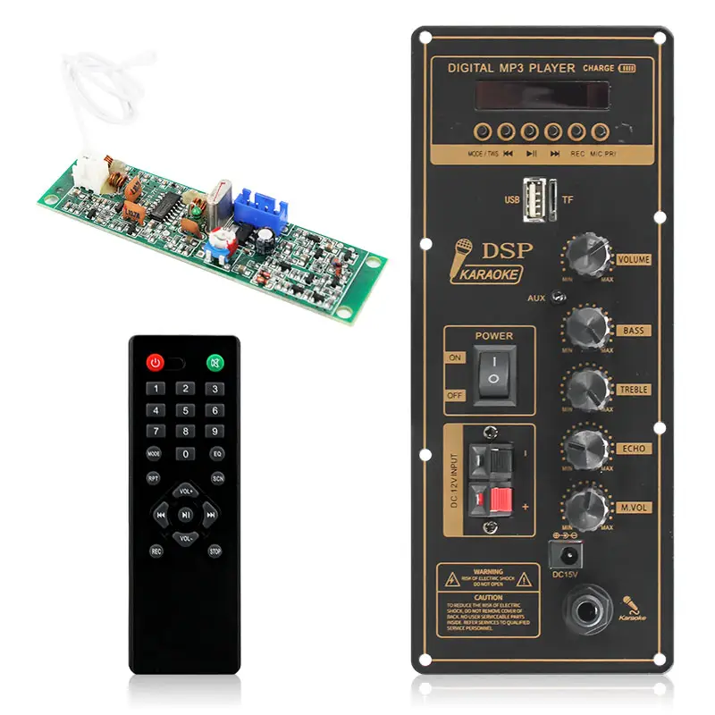 Vire Actieve 2*15W Versterker Board Trolley Speaker Decoder Board Module Met Gezicht Shell