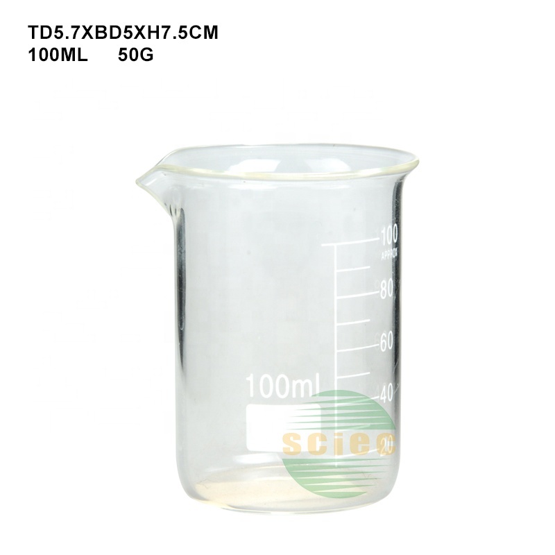 round laboratory glass beaker 100ml