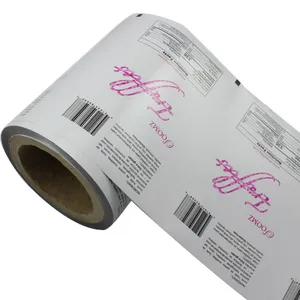 OEM 125 Micron Automatic Plastic Roll Film Food Grade Sachet Packaging Roll Film pet thermal lamination film