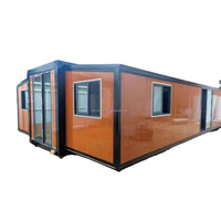 Maison préfabriquée extensible de 40 pieds, maison modulaire miniature pour bureau, café, hébergement et utilisation sur site