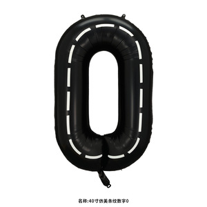 HT <b>Balloon</b> 40 Inch Black Number Aluminum Foil <b>Balloons</b> Birthday Party <b>Decoration</b> - Product Image 3