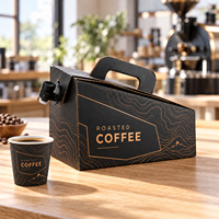 Boîte à café en papier isolée pour boissons chaudes à emporter LOKYO, boîte de transport pour café, distributeur