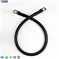 Câble de batterie robuste 2-6AWG en cuivre étamé, faisceau de câblage en PVC silicone, cosses de câble d'alimentation pour onduleur, VR, solaire, marine, moto