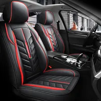 2022 New Fashionable PVC Leather Red Black Car Seat Cover