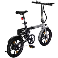 350W 36V 6AH 16*2.5 Pneu ebike KOOLUX X1 Alliage d'aluminium vélo électrique pliant gros pneu avec batterie au lithium