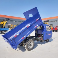 Tricycle utilitaire hybride 250cc à trois roues, carrosserie ouverte, refroidissement par air, diesel/essence