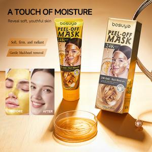 Vente en gros de masques peel-off Bosuya 24K Glod/Rich Minerals, <span class=keywords><strong>masque</strong></span> hydratant pour le visage, soin de la peau, anti-âge, <span class=keywords><strong>masque</strong></span> facial - Product Image 5