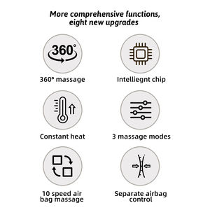 2025 aire compresión de piernas circulación sanguínea cuerpo vibración pie pierna masajeador mantener caliente Pvc rehabilitación terapia suministros - Product Image 2