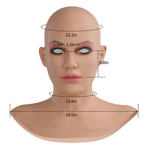 Máscaras de Silicona Femeninas Auténticas con Barba Arrugada, Accesorios Realistas para Cosplay para Actores, Actrices, Cosplayers y Travestis - Product Image 6