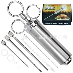 Stainless Steel Marinade Injector 304 With Three Needles For Turkey Steak <b>BBQ</b> Cooking Tool - Product Image 1