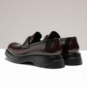 Zapatos Casuales de Oficina de Negocios, Hechos a Mano, de Cuero Genuino, de Alta Calidad y a la Moda, Estilo Slip-On, Evergreen - Product Image 3